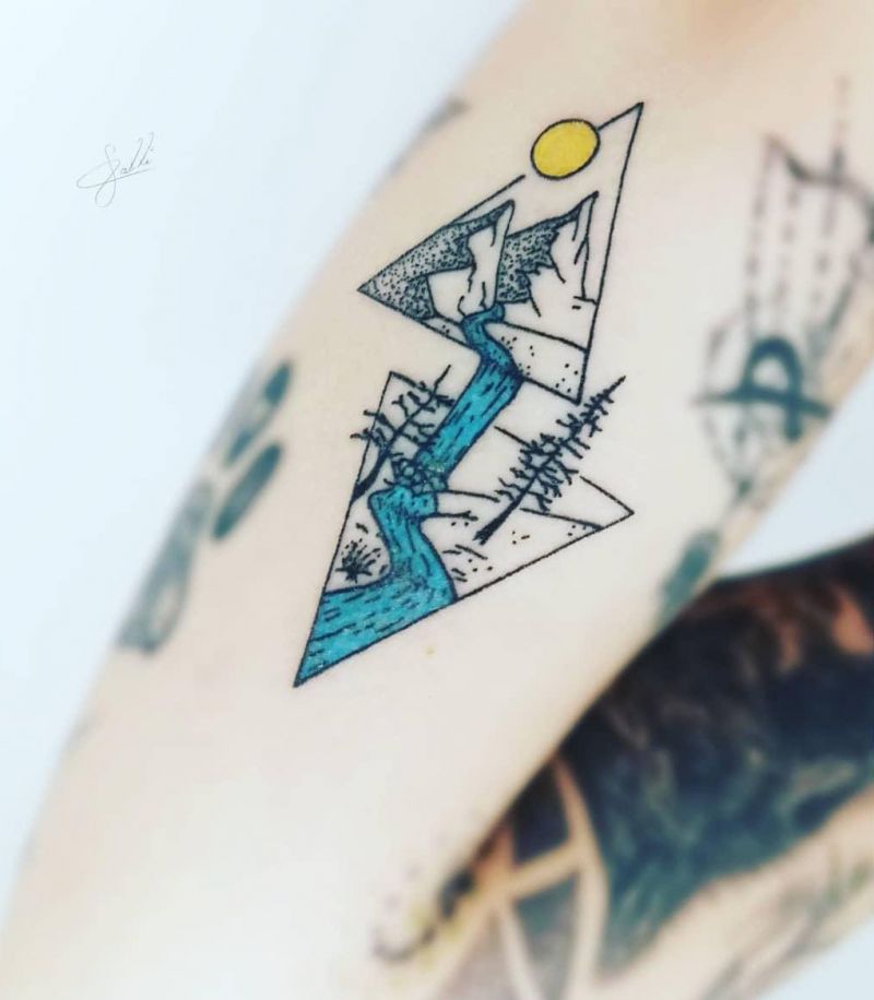 Pretty Hiking Tattoos Inspire You to Go Hiking