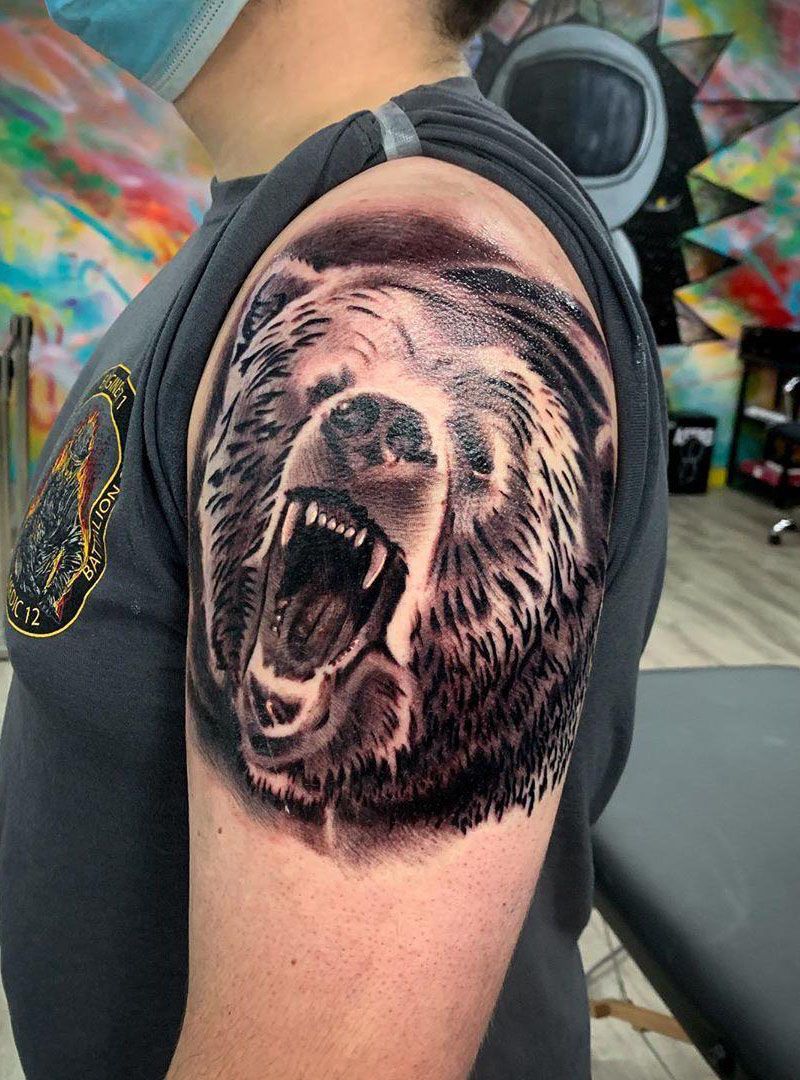 Fierce Bear Tattoos You Will Like to Try