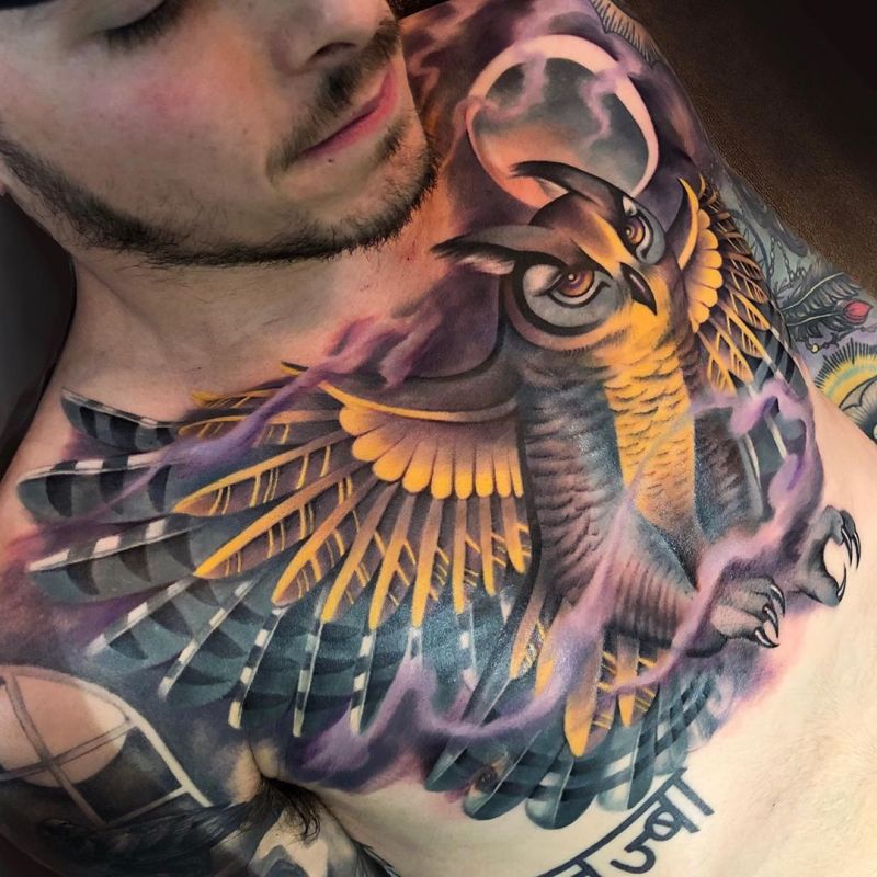 Pretty Chest Tattoos For Men to Inspire You