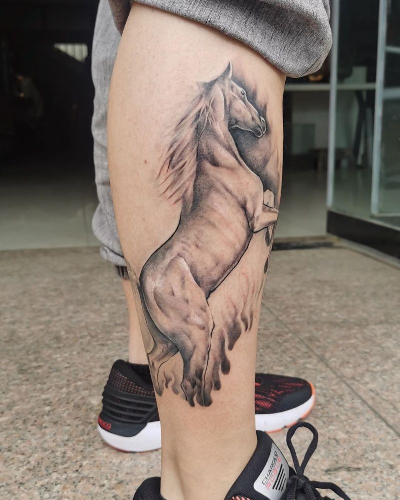 Pretty Horse Tattoos Let You March Forward Courageously