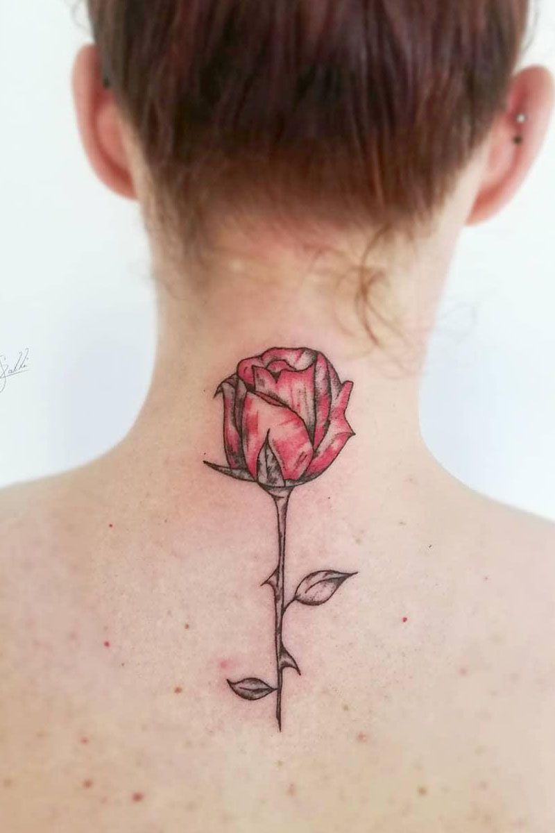 Pretty Rose Tattoos Make Your Life Full of Romance