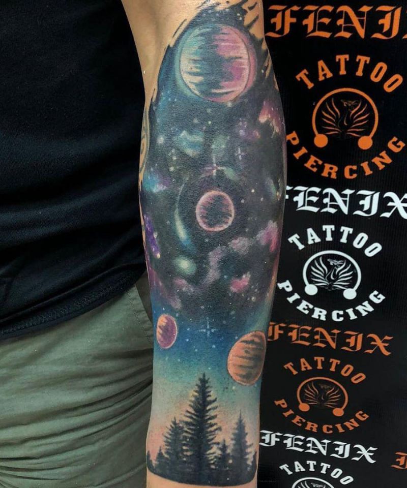 Pretty Galaxy Tattoos You Will Love