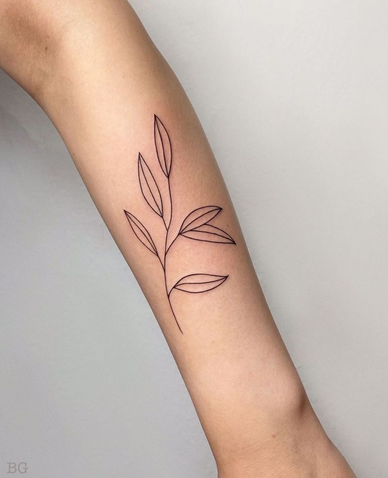 Pretty Leaf Tattoos Make You Elegant and Beautiful