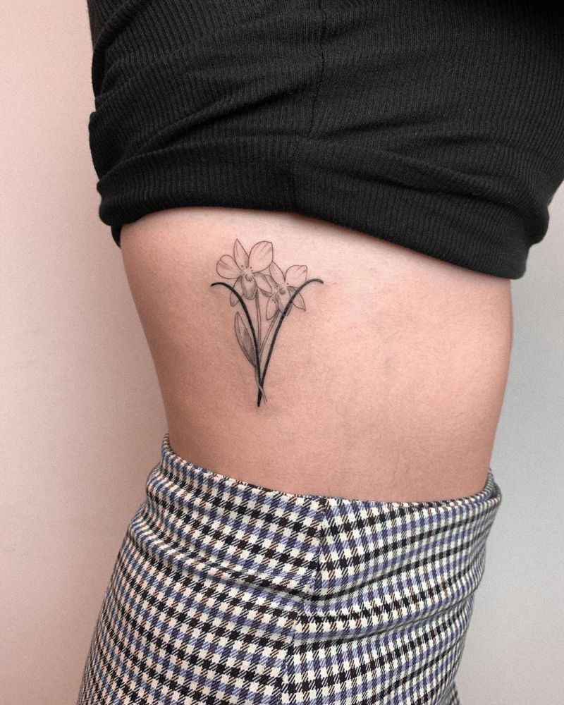 Pretty Orchid Tattoos that Can Enhance Your Temperament