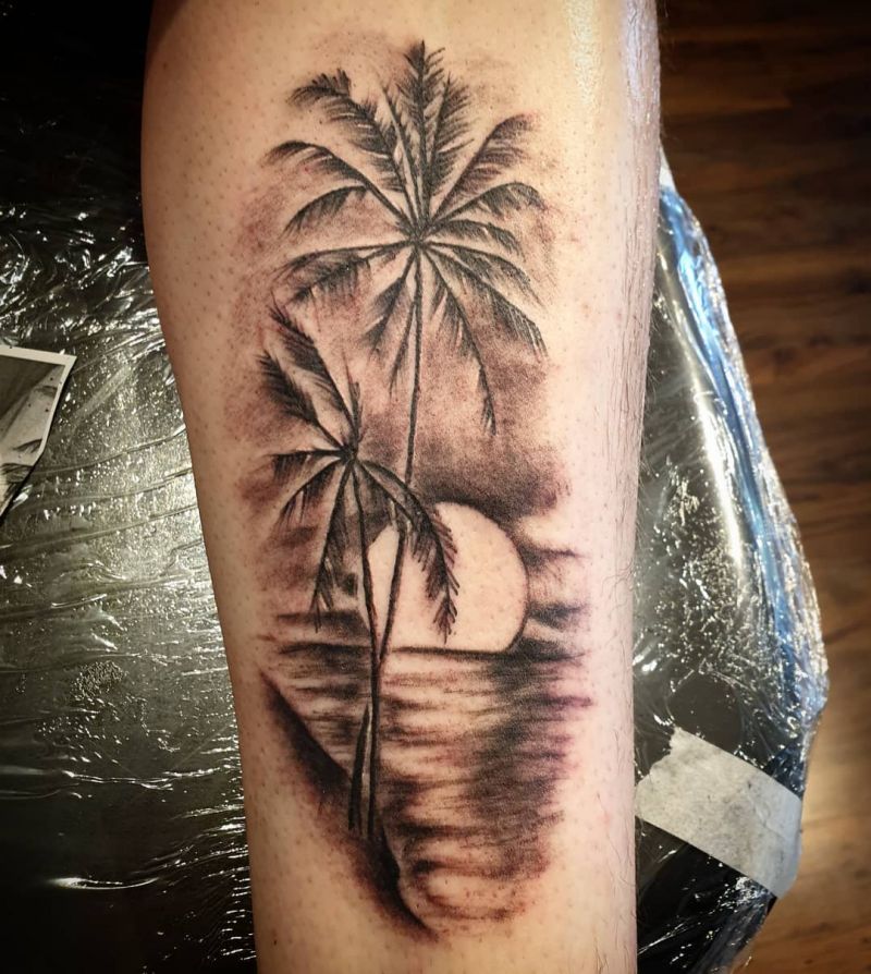 Pretty Palm Tree Tattoos will Make You Want to Try