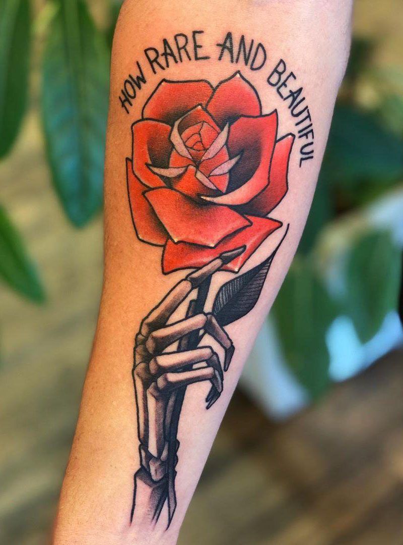 Pretty Rose Tattoos Make Your Life Full of Romance