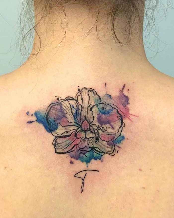 Pretty Orchid Tattoos that Can Enhance Your Temperament