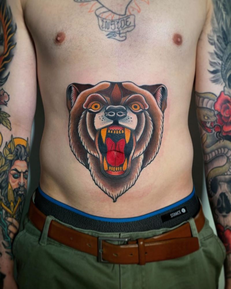 Fierce Bear Tattoos You Will Like to Try