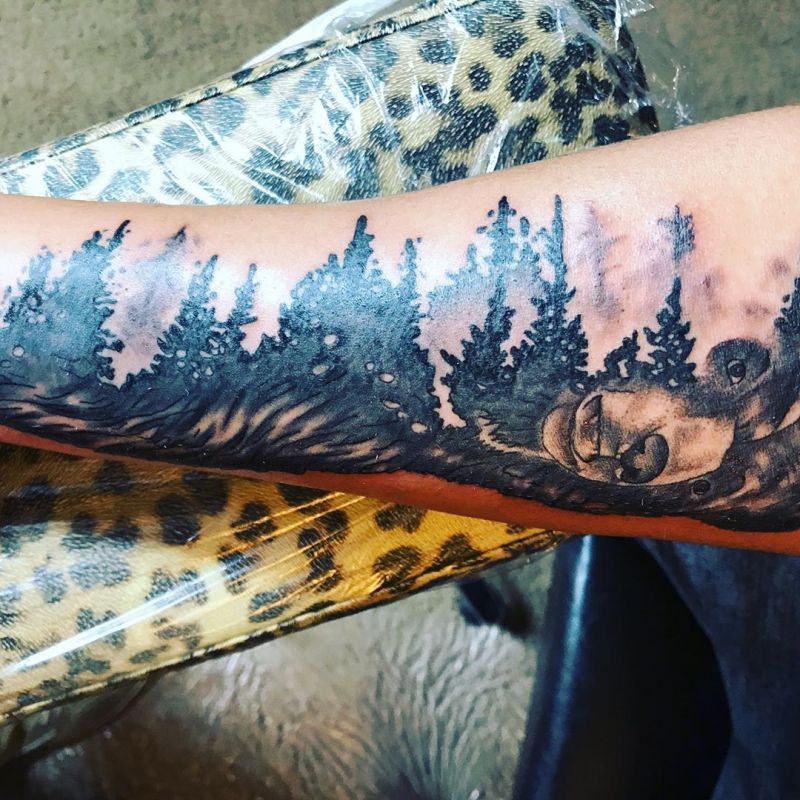 Pretty Hiking Tattoos Inspire You to Go Hiking