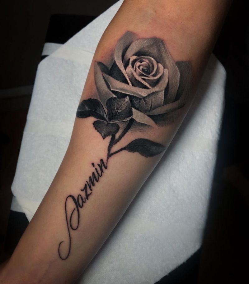 Pretty Rose Tattoos Make Your Life Full of Romance