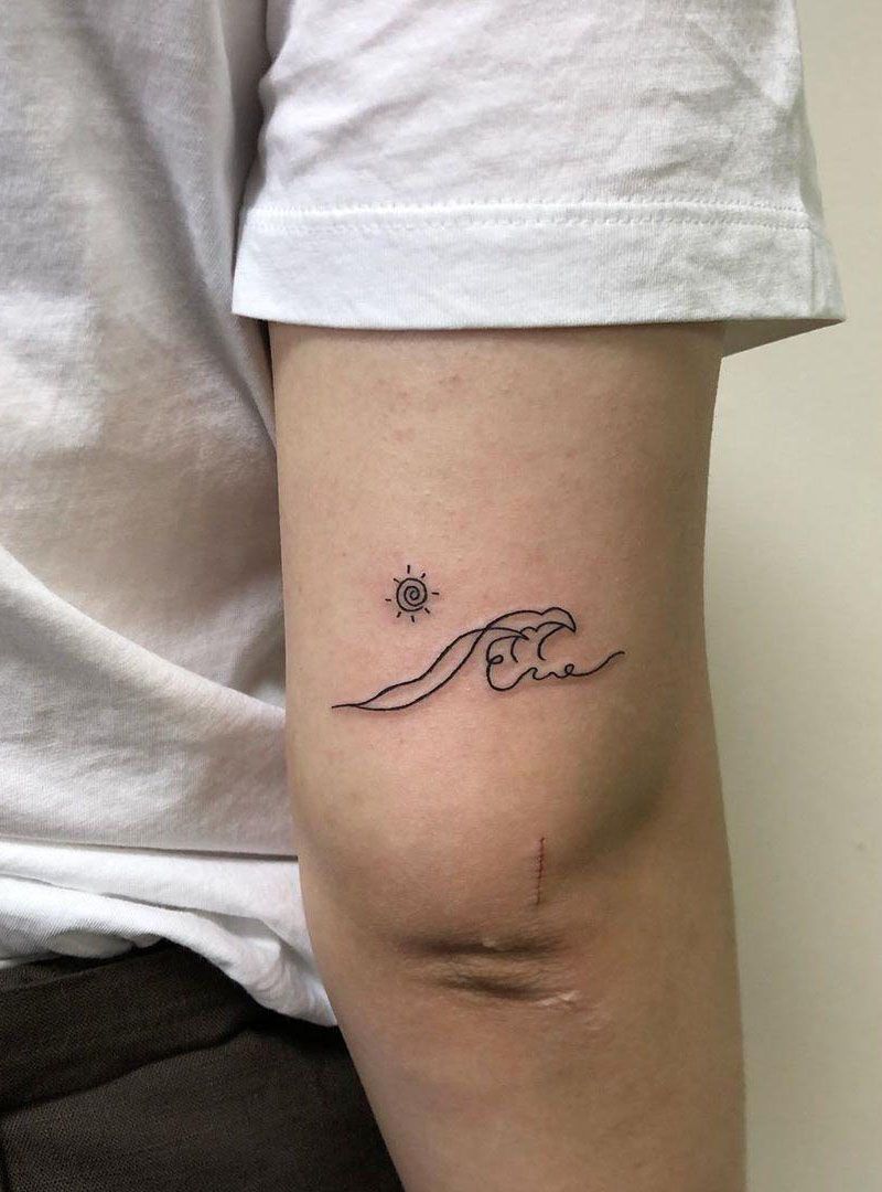 Pretty Wave Tattoos That Give You an Unexpected Feeling