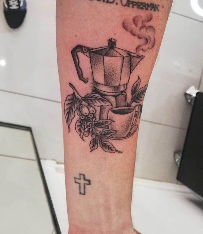 Pretty Coffee Tattoos Keep You Fragrant All The Time