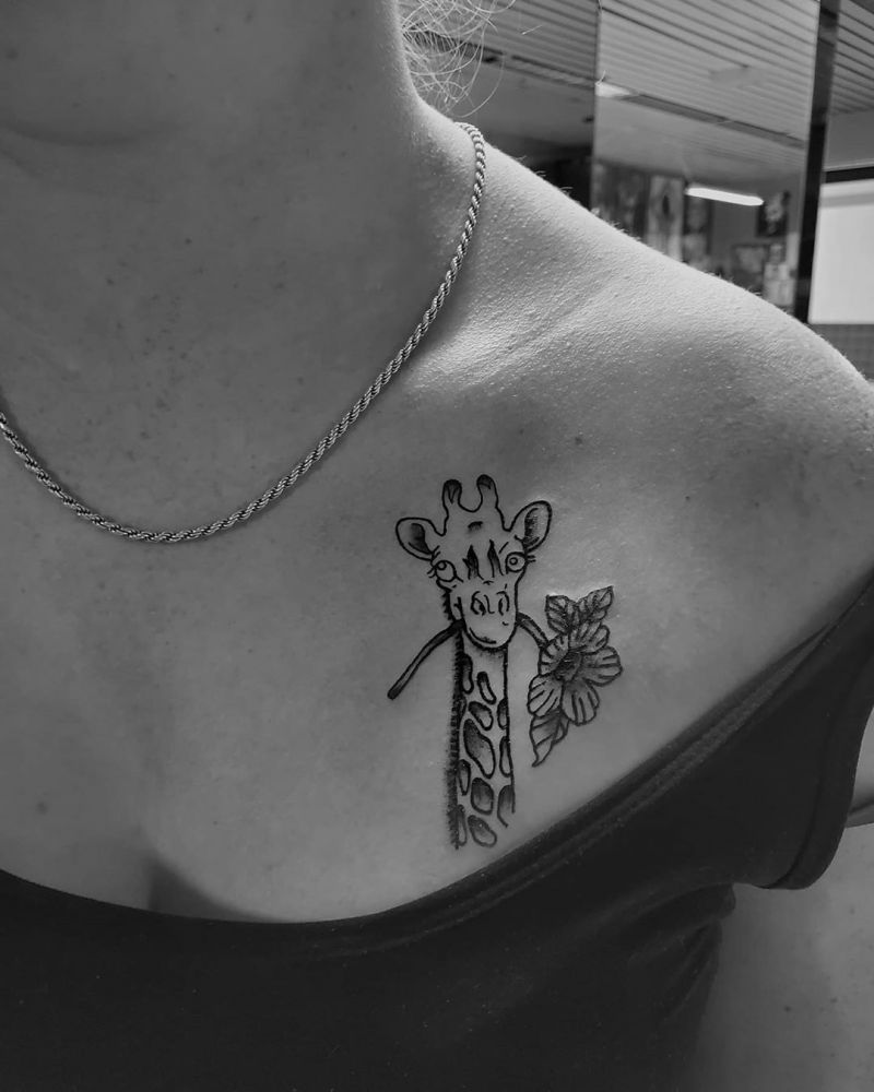 Pretty Giraffe Tattoos to Inspire You