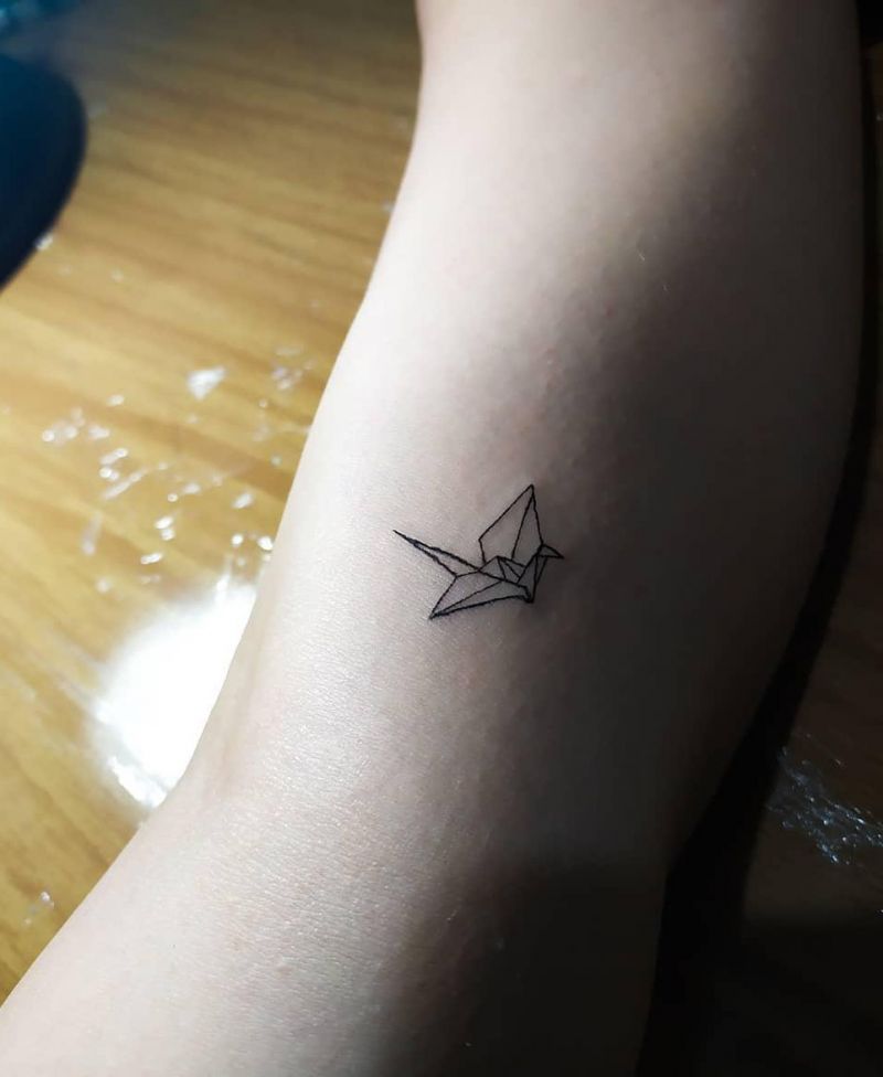 Pretty Origami Tattoos That Improve Your Taste