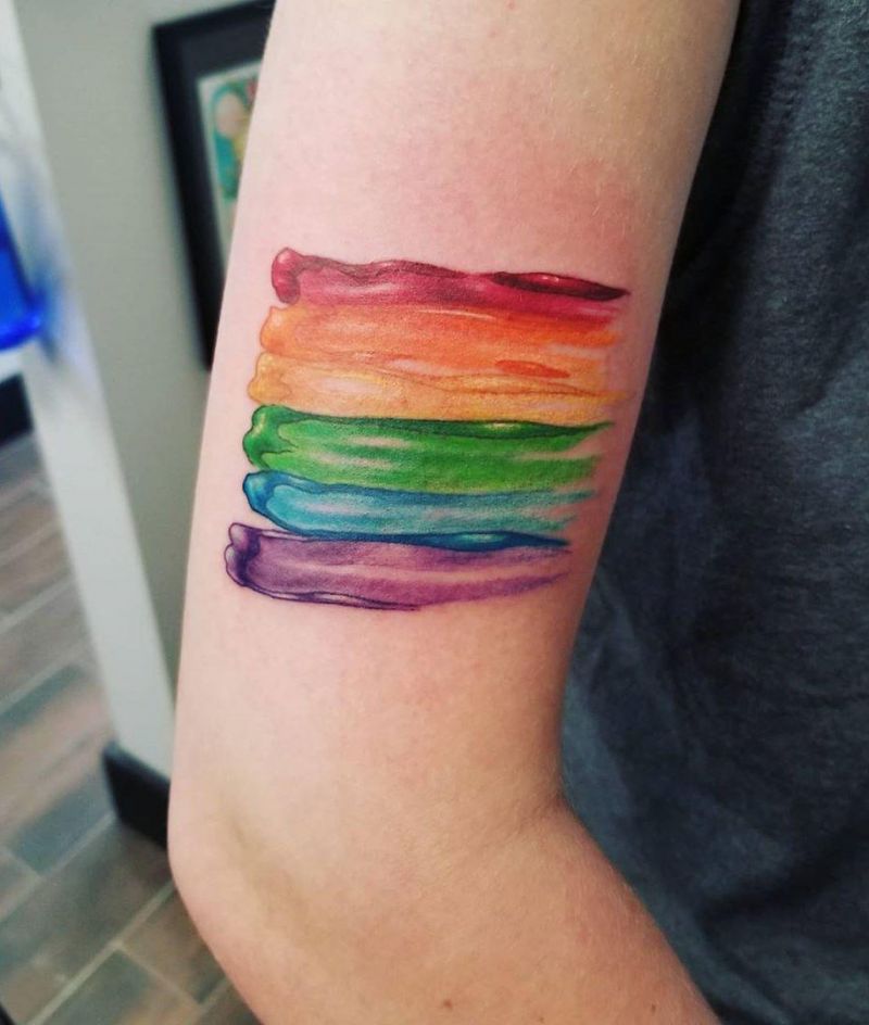 30 Pretty Rainbow Tattoos Make You Happy