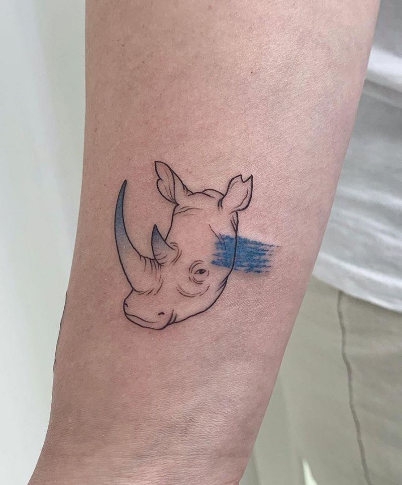 Pretty Rhino Tattoos You Will Love Style VP Page 19