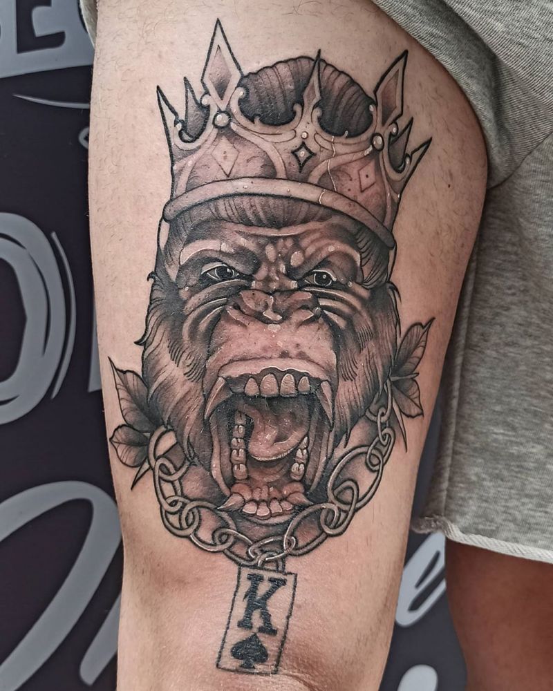 Superb Gorilla Tattoo Designs to Inspire You