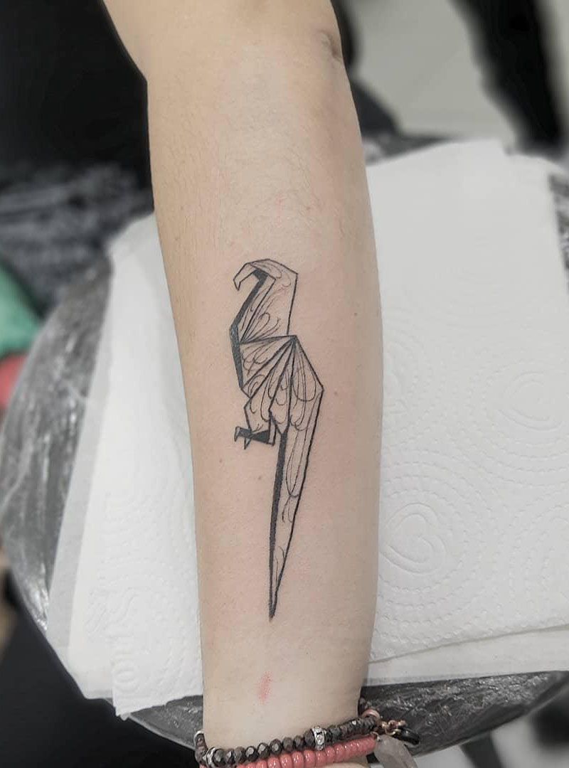 Pretty Origami Tattoos That Improve Your Taste