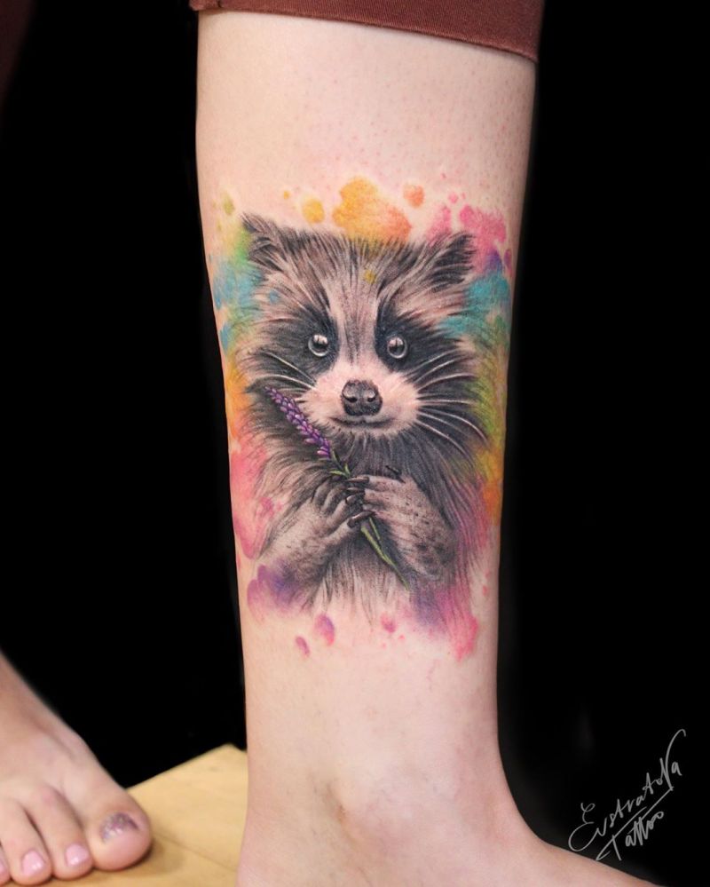 Cute Raccoon Tattoos You Will Love