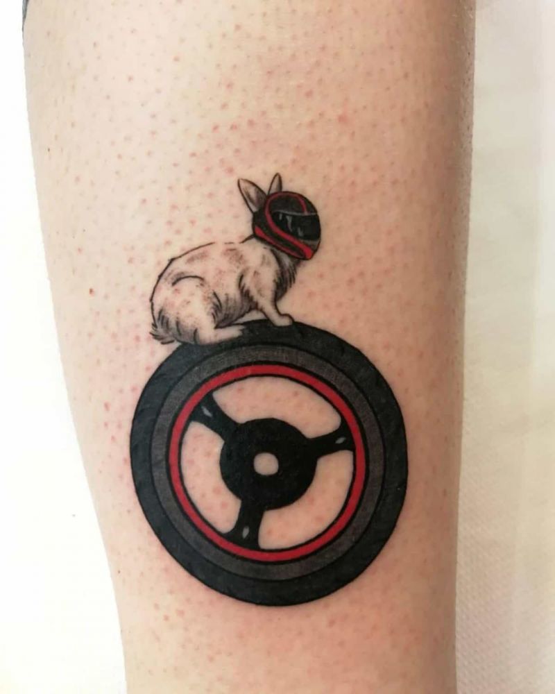 30 Wheel Tattoos Give You The Right Direction