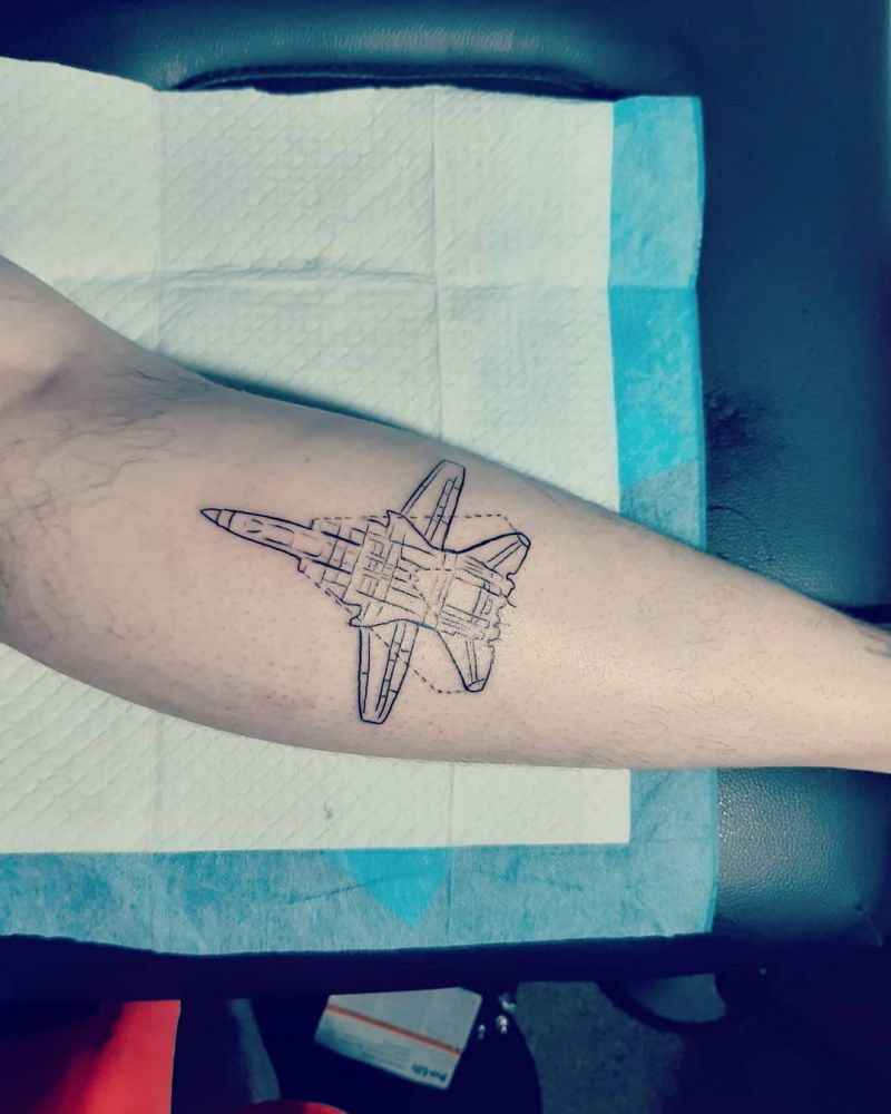 30 Pretty Airplane Tattoos Make You Like to Travel