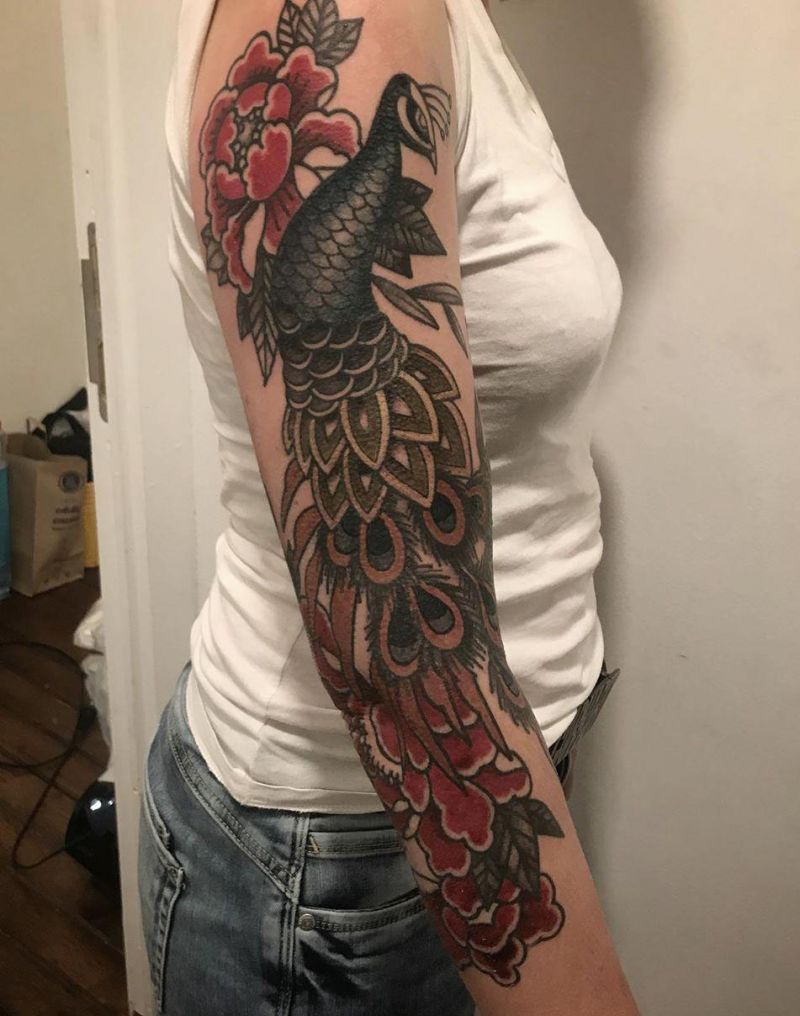 Pretty Peacock Tattoos for You to Enjoy