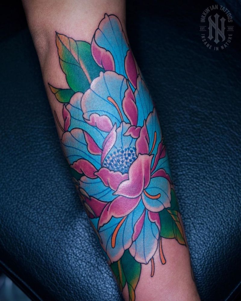 30 Pretty Peony Flower Tattoos for You to Enjoy