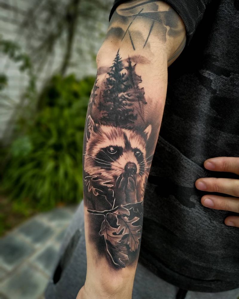 Cute Raccoon Tattoos You Will Love