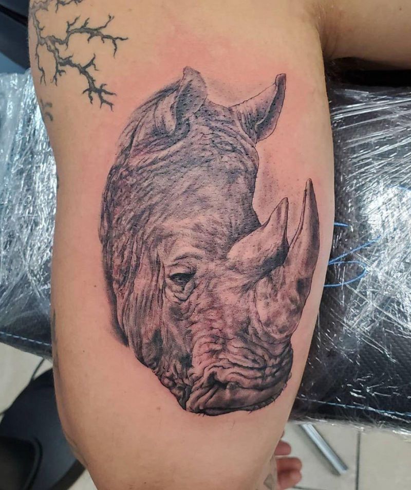 Pretty Rhino Tattoos You Will Love