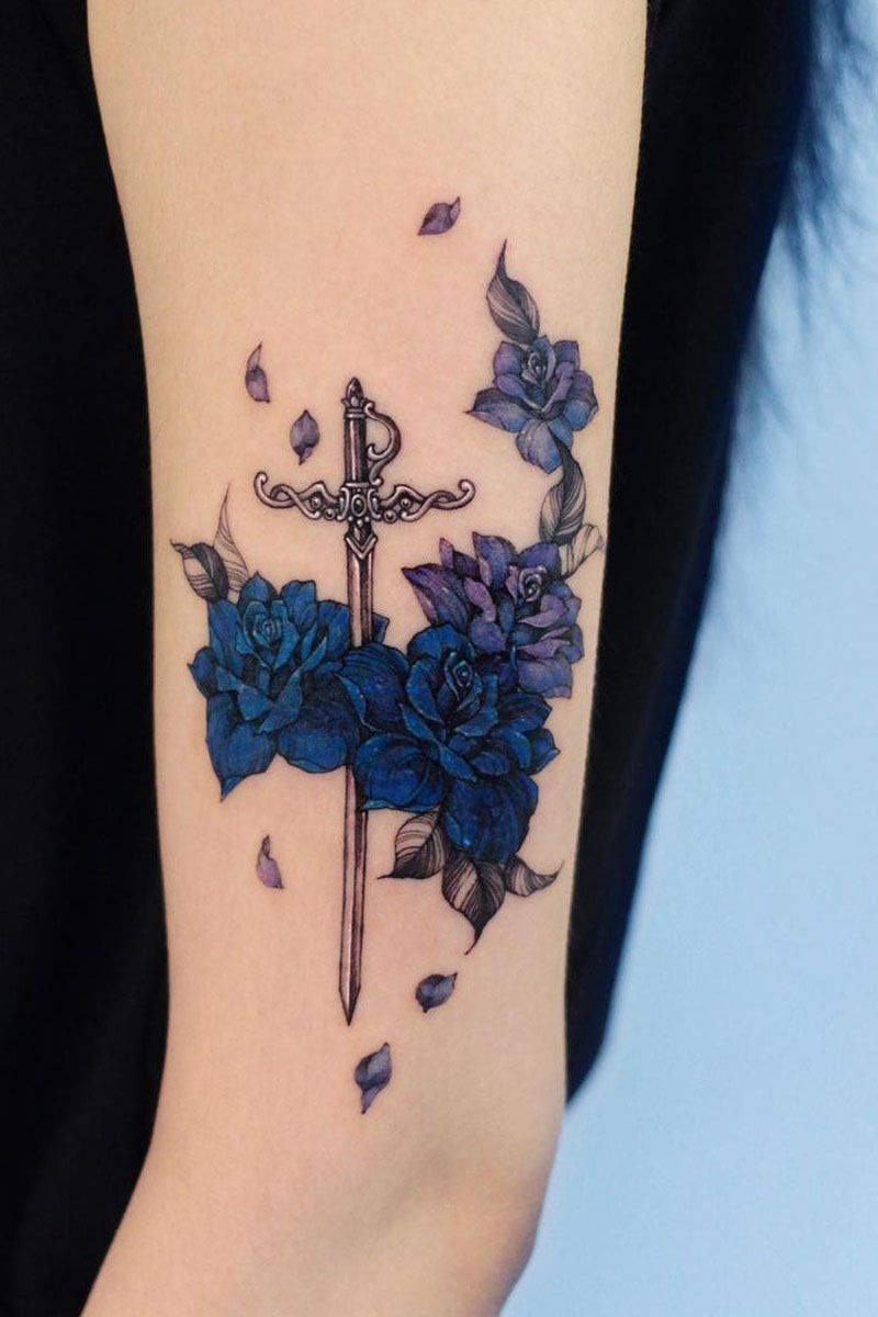 30 Pretty Sword Tattoos to Inspire You