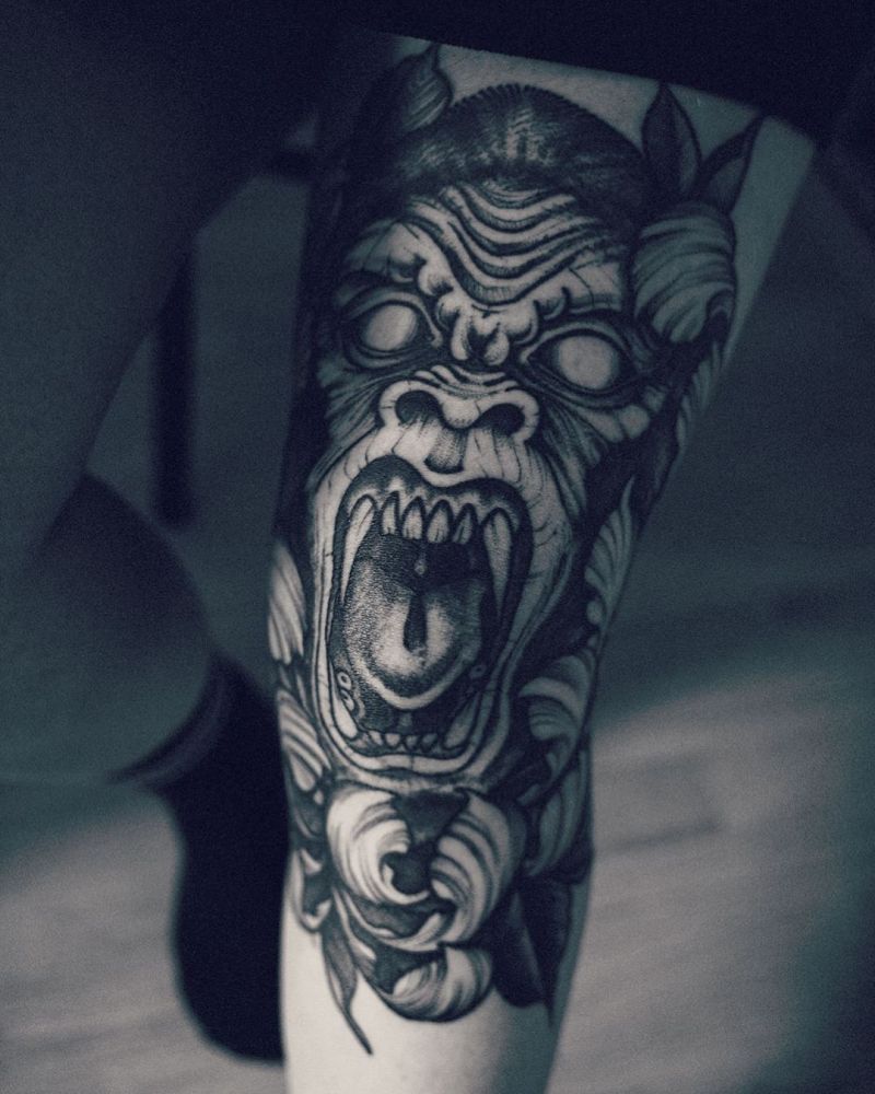 Superb Gorilla Tattoo Designs to Inspire You