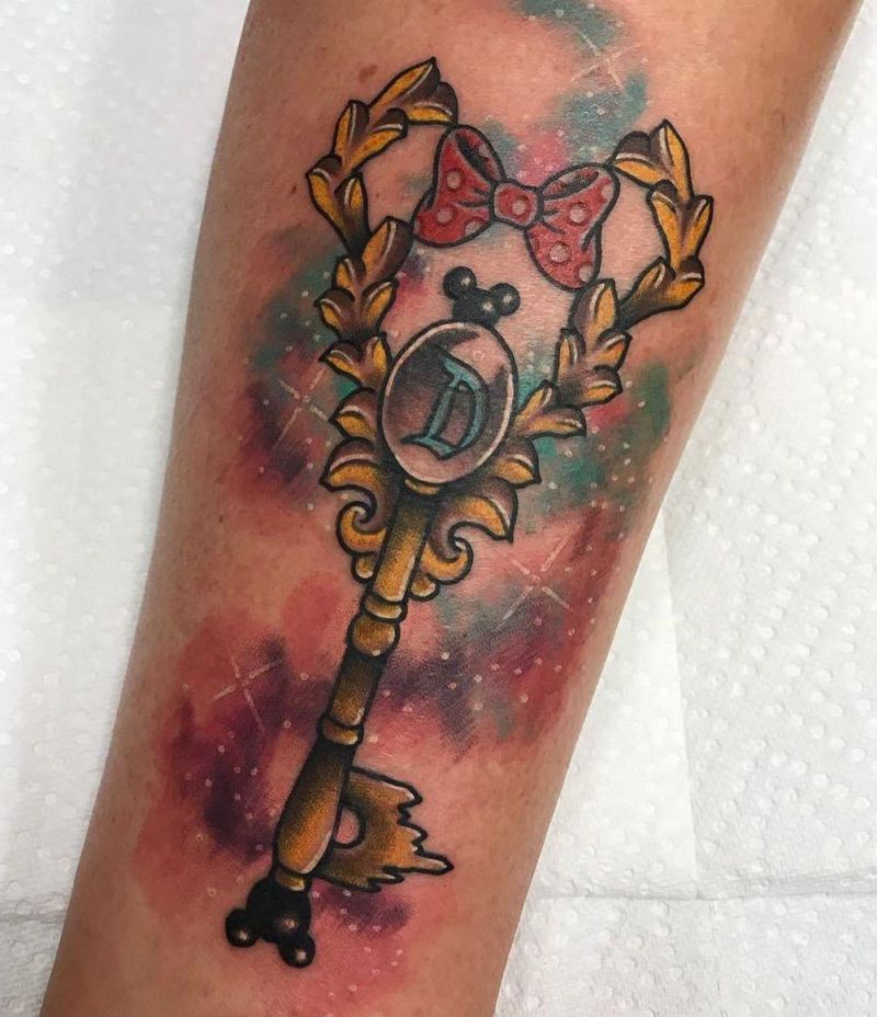 30 Pretty Key Tattoos Let Everything Go Smoothly for You