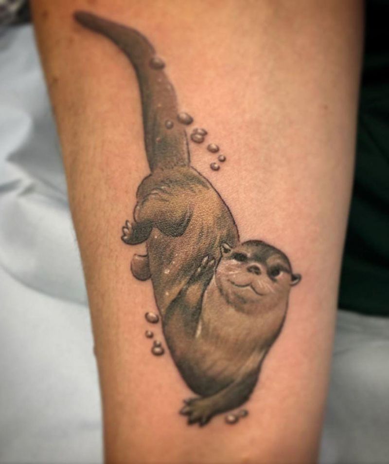 Cute Otter Tattoo Designs for You to Enjoy