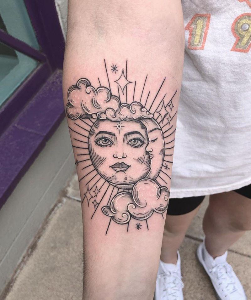 Pretty Sun Tattoos Let You Always Be Full of Sunshine