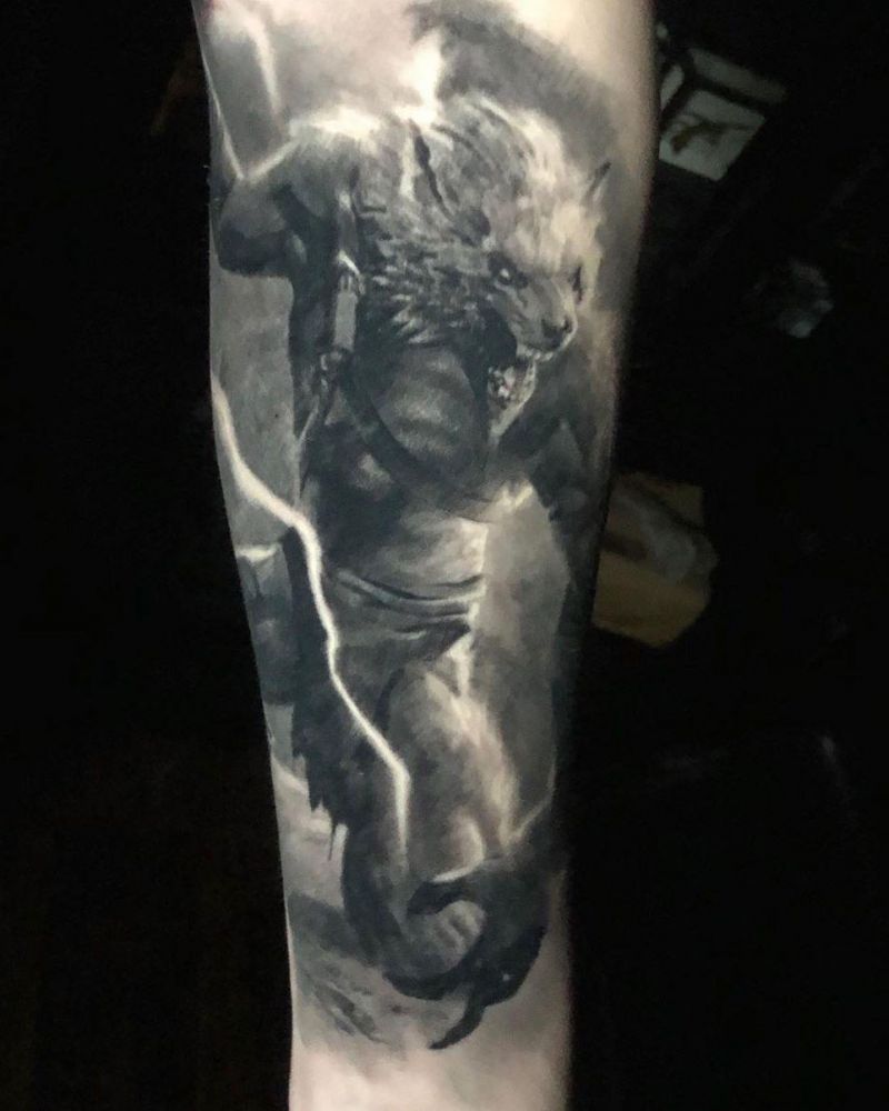 Ferocious Werewolf Tattoos Will Certainly Make Others Feel Afraid