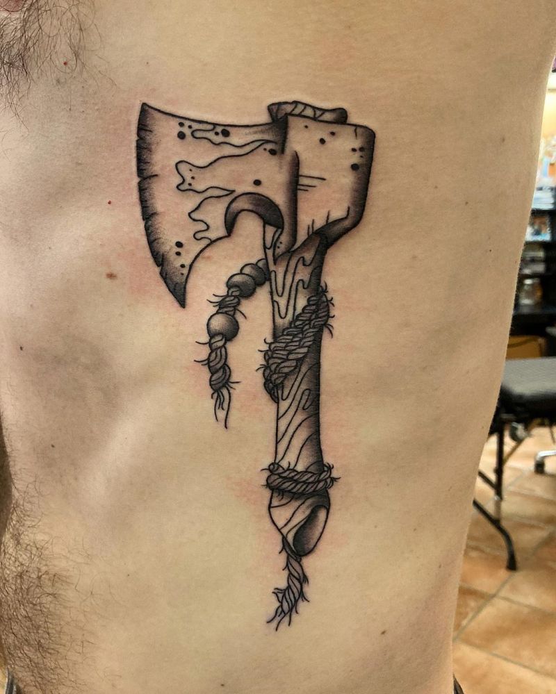 30 Traditional Axe Tattoos You Will Love