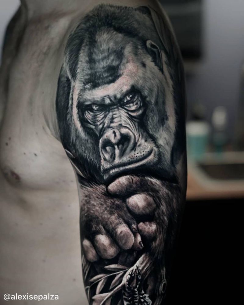 Superb Gorilla Tattoo Designs to Inspire You