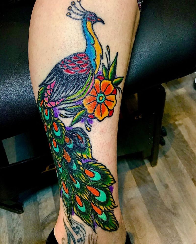 Pretty Peacock Tattoos for You to Enjoy