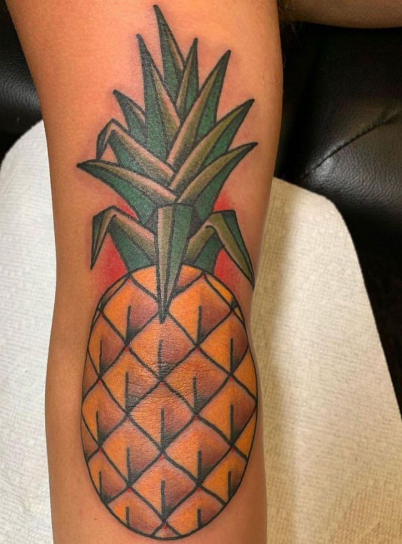 Pretty Pineapple Tattoos Give You Vitamins All The Time