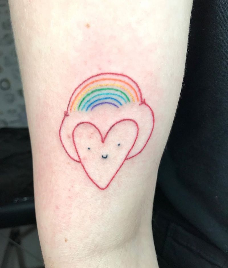 30 Pretty Rainbow Tattoos Make You Happy