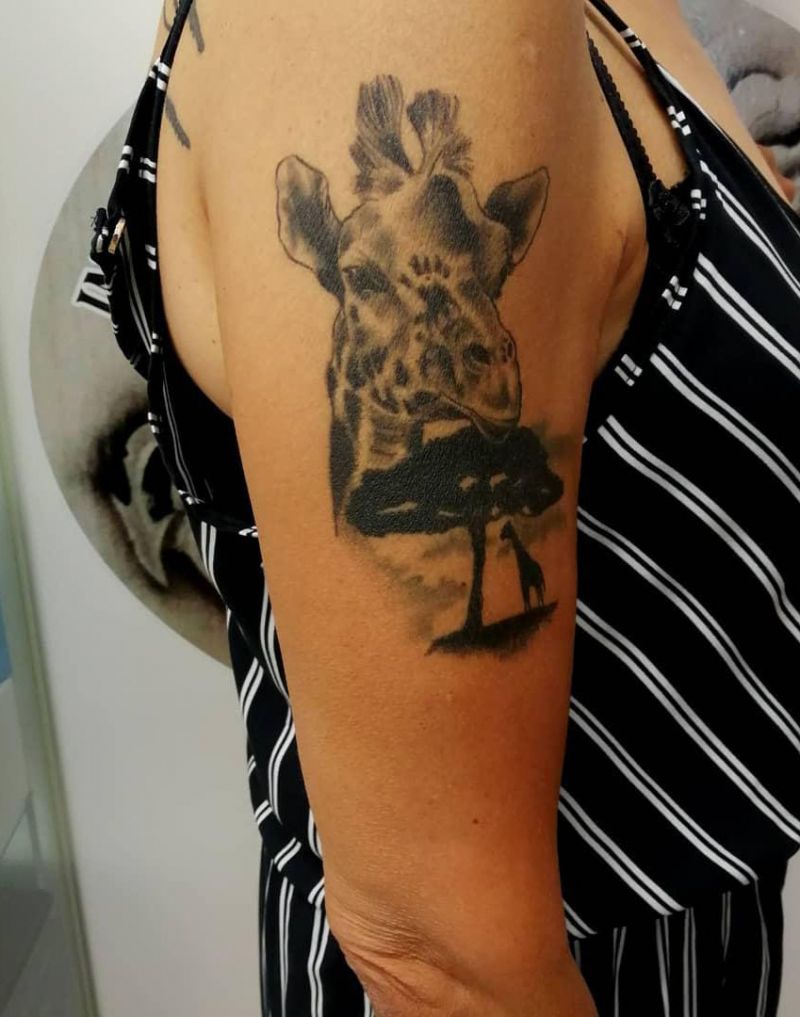 Pretty Giraffe Tattoos to Inspire You