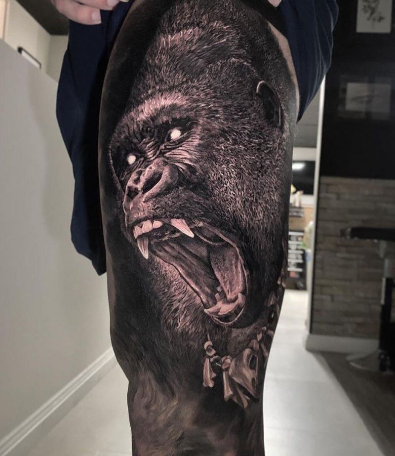 Superb Gorilla Tattoo Designs to Inspire You