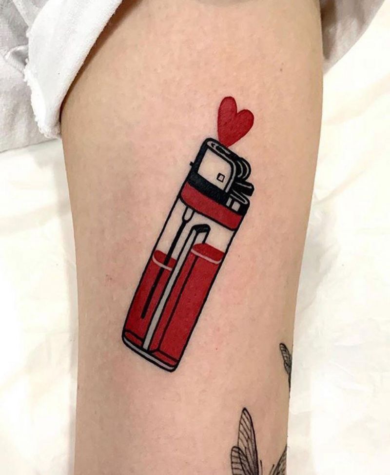 30 Creative Lighter Tattoos You Will Love