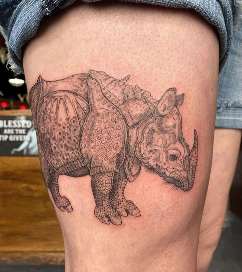 Pretty Rhino Tattoos You Will Love