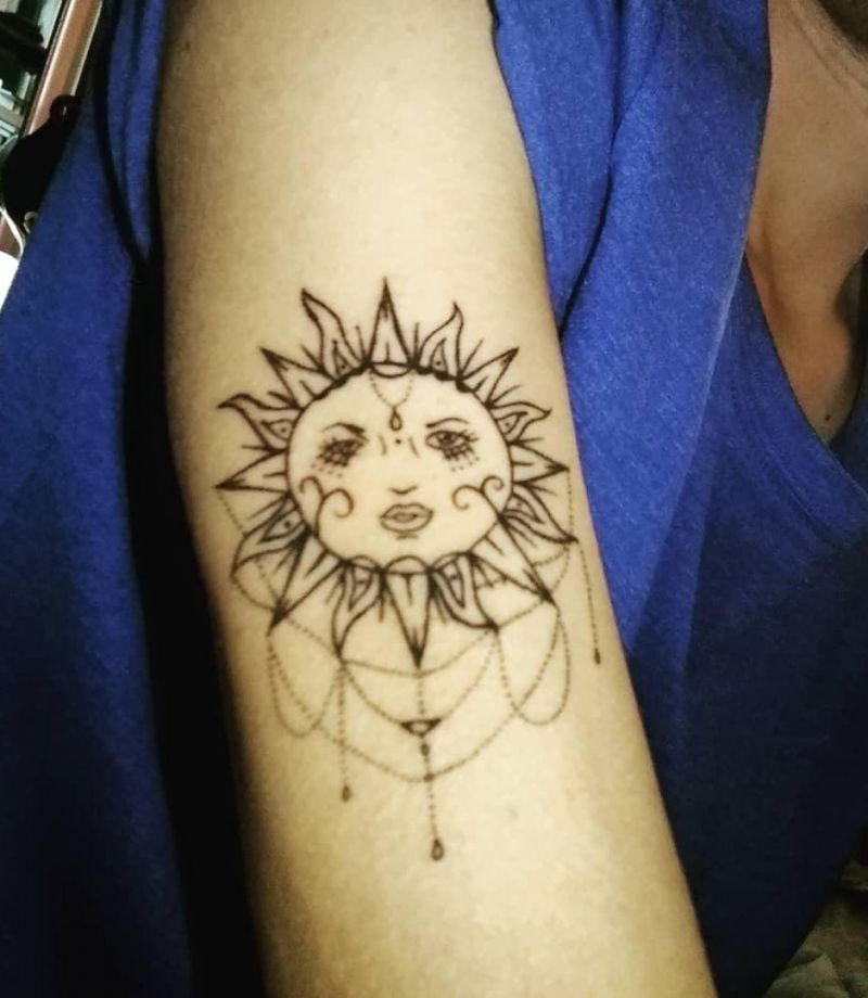 Pretty Sun Tattoos Let You Always Be Full of Sunshine