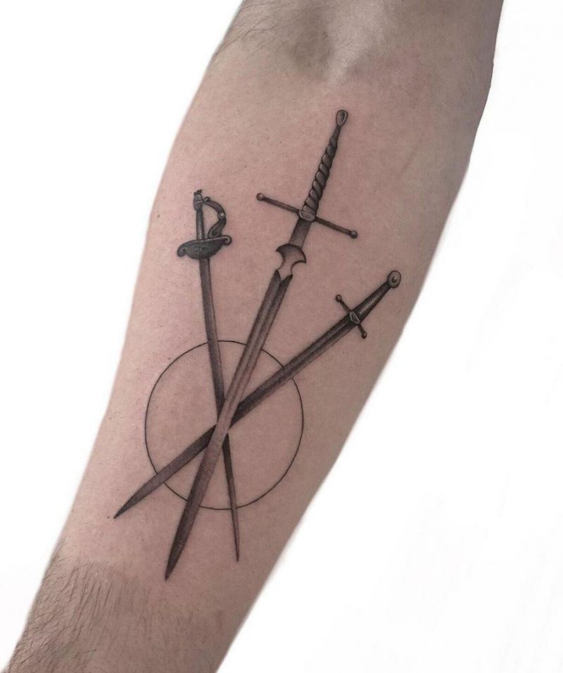 30 Pretty Sword Tattoos to Inspire You