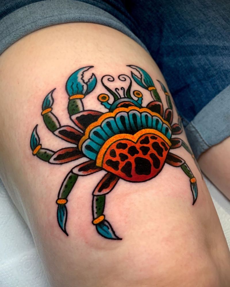 Cute Crab Tattoos for You to Enjoy