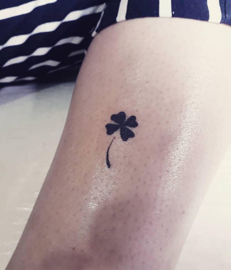 30 Pretty Four Leaf Clover Tattoos to Witness Your Love