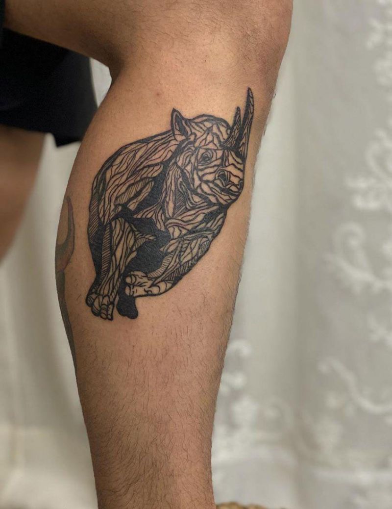 Pretty Rhino Tattoos You Will Love