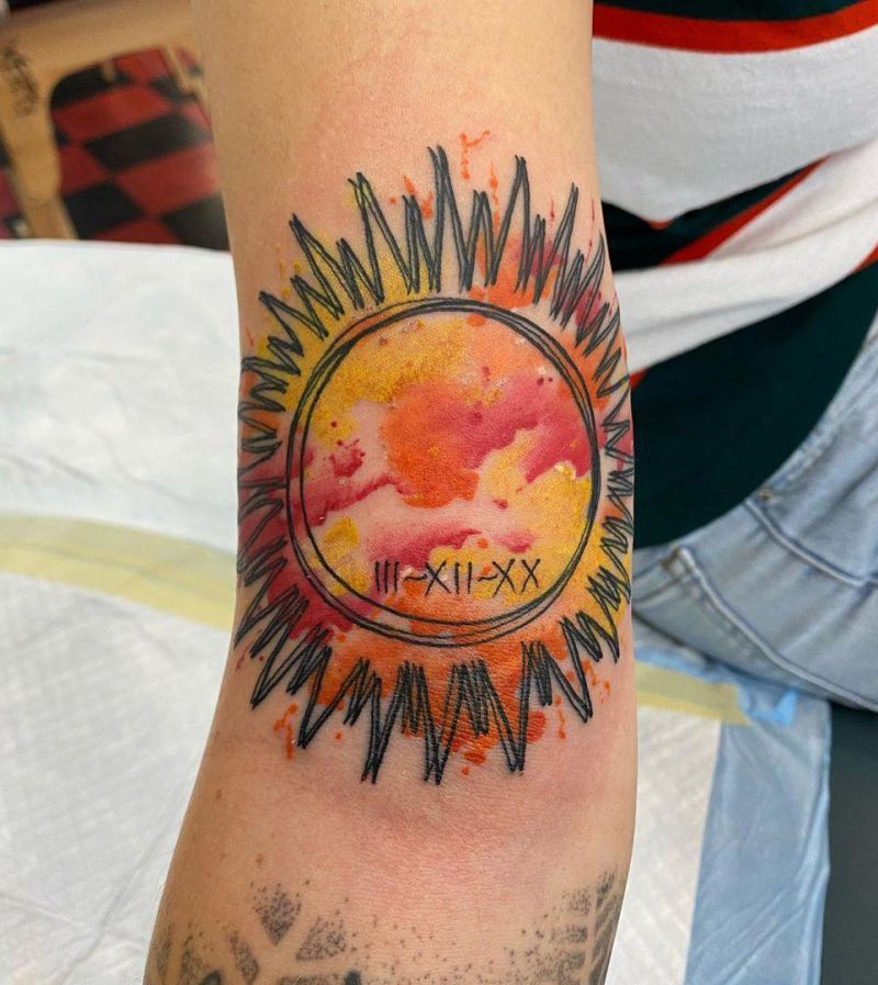 Pretty Sun Tattoos Let You Always Be Full of Sunshine